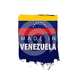 Venezuela flag, vector illustration on a white background