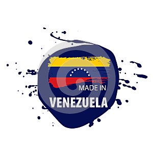 Venezuela flag, vector illustration on a white background