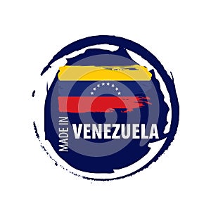 Venezuela flag, vector illustration on a white background