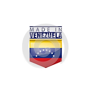 Venezuela flag, vector illustration on a white background