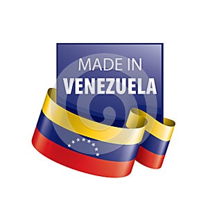 Venezuela flag, vector illustration on a white background