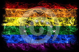 Venezuela gay smoke flag, LGBT Venezuela flag