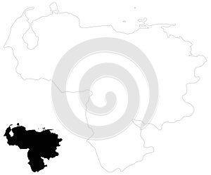 Venezuela map - Bolivarian Republic of Venezuela