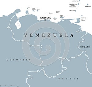 Venezuela political map