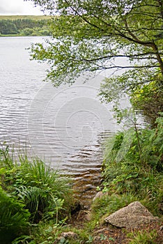 Venford reservoir in Dartmoor National Park.