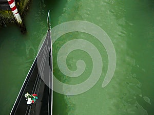 Venice gondola canal concept photo
