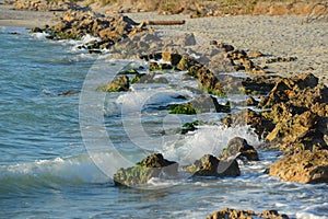 Venice Beach rocky coast line