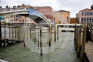 Venice bridge of barefoot monks Church of San Simeon Piccolo Scalzi bridge Cannaregio district