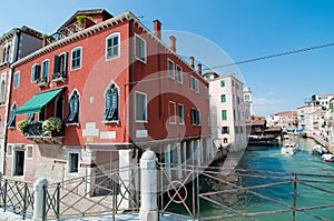 Venice bridge over channel