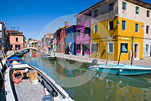 Venice, Burano island canal