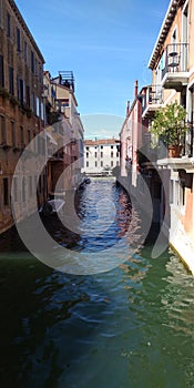 Venice canal acqua alta