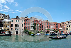 Venice Canal and gondola.