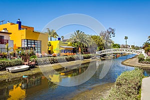 Venice Canal Historic Distric in Los Angeles. United States