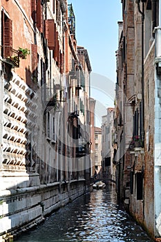 Venice Canal waterway with bridge