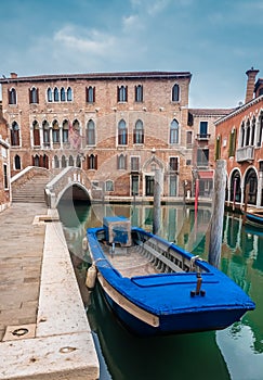 Venice, capital of the Veneto region, a UNESCO World Heritage Site, northeastern Italy- Situated across a group of 118 small