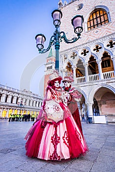 Venice Carnival 2018, Piazza San Marco, Italy