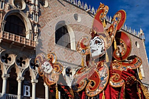 Venice Carnival Jester mask