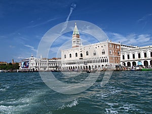 Venice: A church at a channel photo