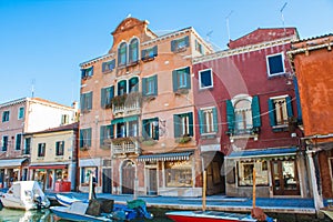 Venice City of Italy. View on Murano Island. Venetian Landscape