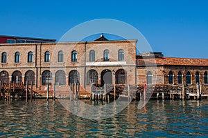 Venice City of Italy. View on Murano Island. Venetian Landscape