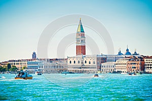 Venice cityscape with St Mark\'s Campanile