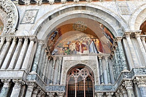 Venice, detail of a byzantine mosaic