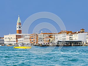 Venice Doge`s palace, Campanile and San Marco place, Italy