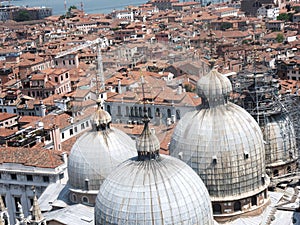 Venice - Domes of the Basilica of San Marco photo