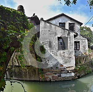 Venice of the East - Zhouzhuang water town in Jiangsu province in China.