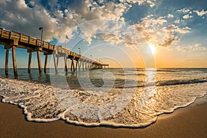 Venice Florida pier on the Gulf of Mexico