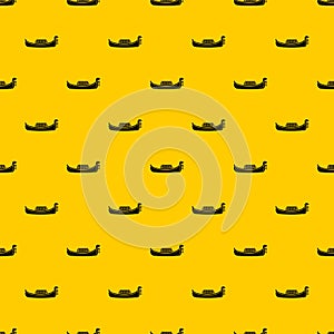 Venice gondola pattern vector