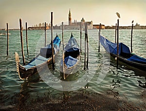 Venice and gondolas