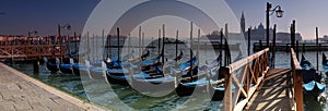 Venice gondolas