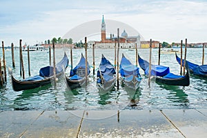 Venice with gondolas, Italy