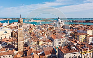 Venice Grand canal from above, Italy