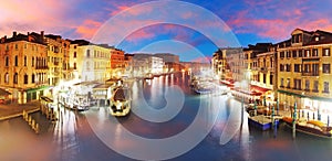 Venice - Grand Canal from Rialto bridge, Italy