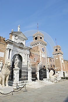 Venice Italy Architecture Porta Magna Arsenal