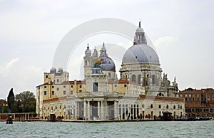 Venice Italy Church Santa Maria Salute, the old customs house, Cathedral Basilica of the island