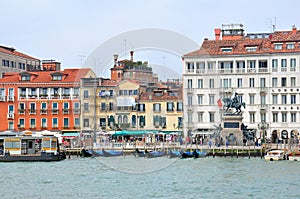 Venice city panoram from the river, Italy