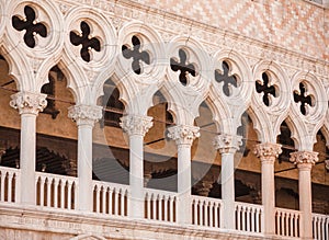 Venice, Italy - Columns perspective