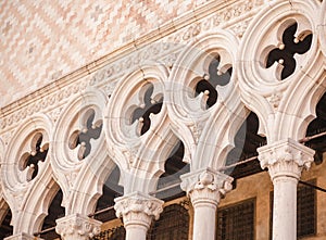 Venice, Italy - Columns perspective