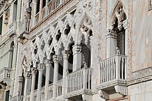 Venice, Italy - December 31, 2015: fabulousness architectonic d