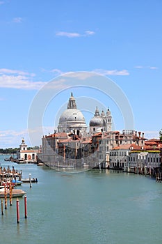 Venice in Italy and the Dome of the Church MADONNA DELLA SALUTE