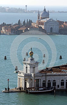 Venice Italy famous monument called Punta della Dogana