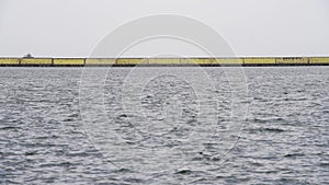 Venice, Italy - Flood barriers deployed to avoid floods