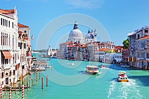 Venice, Italy. Grand Canal and Basilica Santa Maria della Salute photo