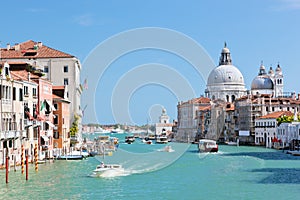 Venice, Italy. Grand Canal and Basilica Santa Maria della Salute