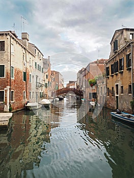 Venice, Italy, Grand Canal and historic tenements