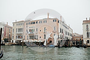 Venice, Italy - October, 2017. Historic center Venice and Grand Canal historic tenements