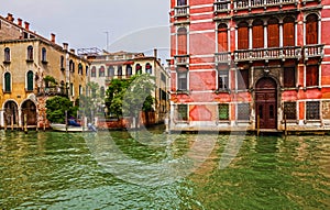 Venice, Italy. Grand canal houses view